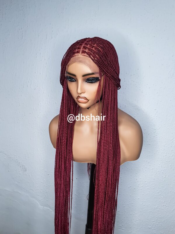 Small Knotless (Burgundy) Ready To Ship - Image 6
