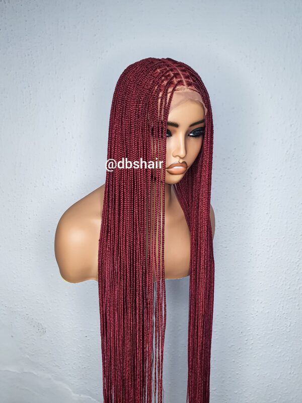 Small Knotless (Burgundy) Ready To Ship - Image 5