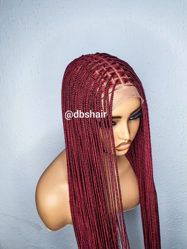 Small Knotless (Burgundy) Ready To Ship - Image 3